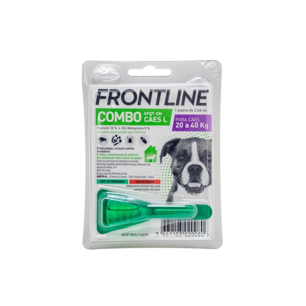 Frontline Combo - Pipeta para Cão de 20kg a 40kg