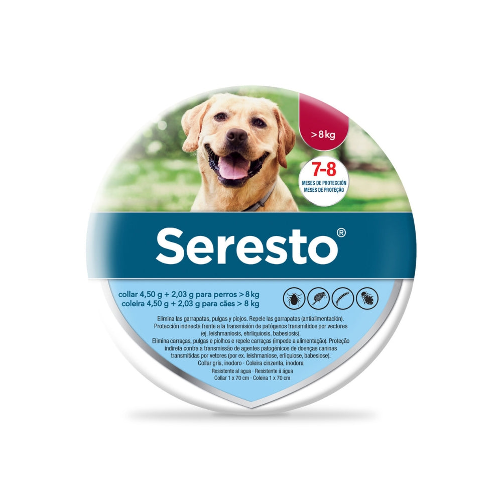 Seresto - Coleira Antiparasitária para Cão +8kg