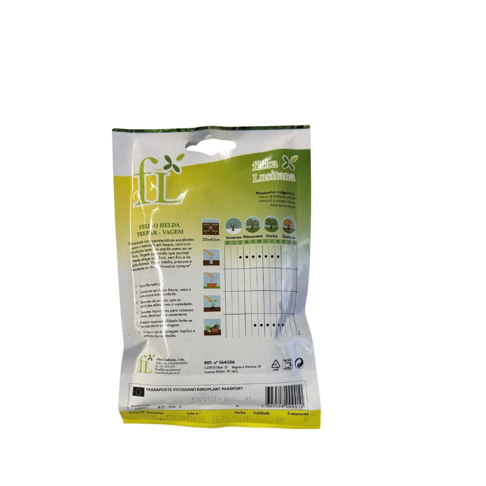 Feijão Helda (trepar - vagem) - 100gr