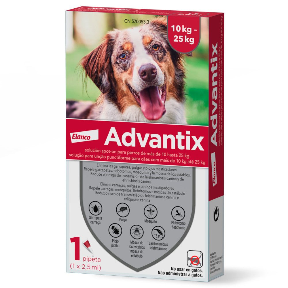 Advantix - Pipeta para Cão de 10kg a 25kg