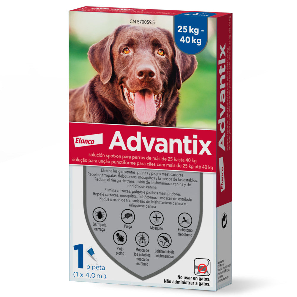 Advantix - Pipeta para Cão de 25kg a 40kg