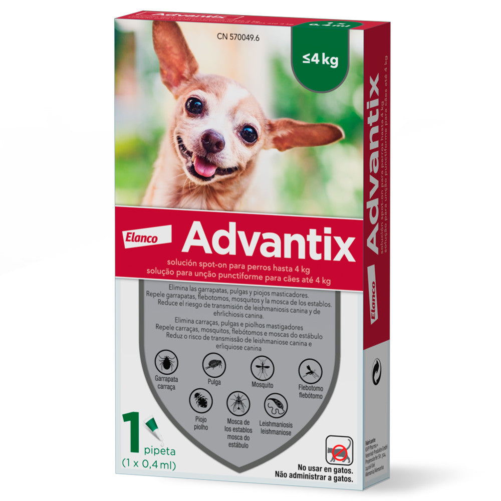 Advantix - Pipeta para Cão até 4kg