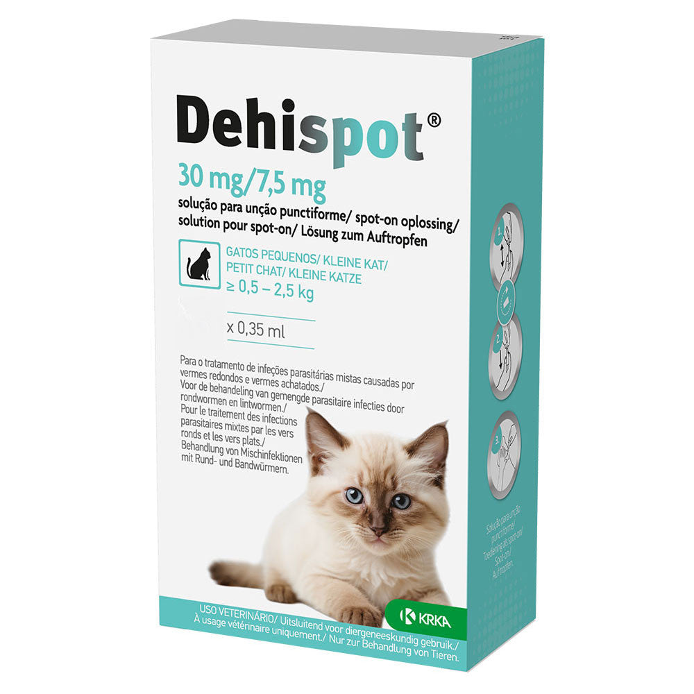 Dehispot - Pipeta para Parasitas Internos para Gatos de 0.5kg a 2.5kg